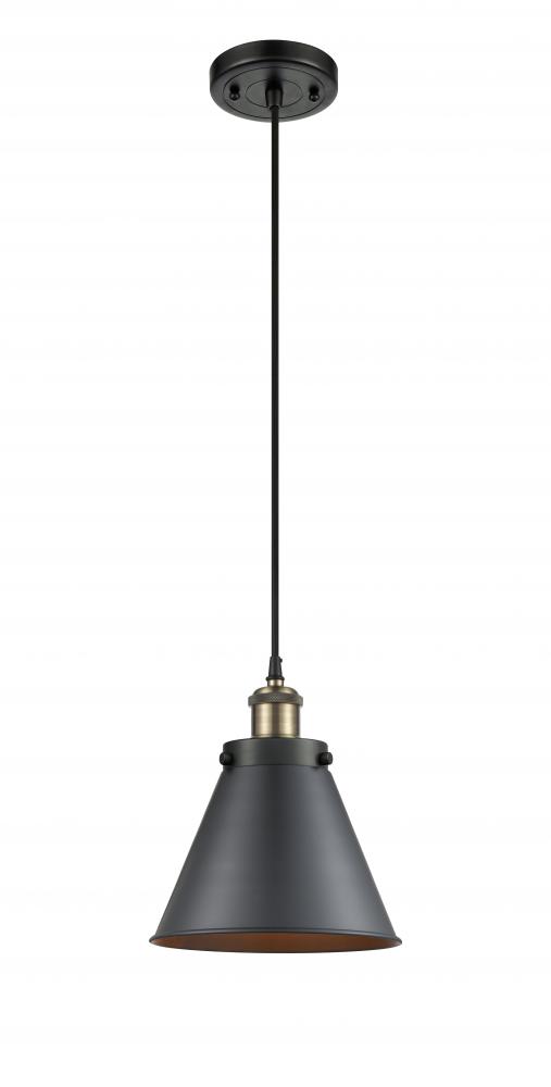 Appalachian - 1 Light - 8 inch - White Polished Chrome - Cord hung - Mini Pendant