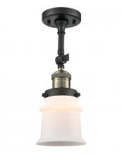 Innovations Lighting 201F-BAB-G181S - Canton - 1 Light - 5 inch - Black Antique Brass - Adjustable Semi-Flush Mount
