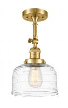 Innovations Lighting 201F-SG-G713 - Bell - 1 Light - 8 inch - Satin Gold - Adjustable Semi-Flush Mount