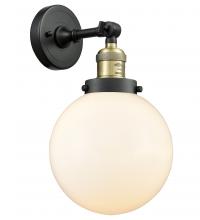 Innovations Lighting 203-BAB-G201-8 - Beacon - 1 Light - 8 inch - Black Antique Brass - Adjustable Sconce