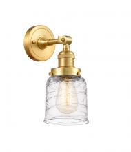 Innovations Lighting 203-SG-G513 - Bell - 1 Light - 5 inch - Satin Gold - Adjustable Sconce