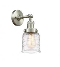Innovations Lighting 203-SN-G513 - Bell - 1 Light - 5 inch - Brushed Satin Nickel - Adjustable Sconce