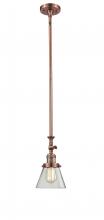 Innovations Lighting 206-AC-G62 - Cone - 1 Light - 6 inch - Antique Copper - Stem Hung - Adjustable Mini Pendant
