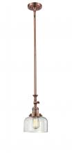 Innovations Lighting 206-AC-G72 - Bell - 1 Light - 8 inch - Antique Copper - Stem Hung - Adjustable Mini Pendant