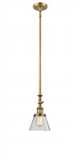 Innovations Lighting 206-BB-G62 - Cone - 1 Light - 6 inch - Brushed Brass - Stem Hung - Adjustable Mini Pendant