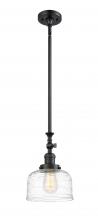 Innovations Lighting 206-BK-G713 - Bell - 1 Light - 8 inch - Matte Black - Stem Hung - Adjustable Mini Pendant