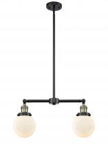 Innovations Lighting 209-BAB-G201-6 - Beacon - 2 Light - 23 inch - Black Antique Brass - Stem Hung - Adjustable Island Light