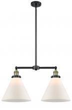 Innovations Lighting 209-BAB-G41-L - Cone - 2 Light - 21 inch - Black Antique Brass - Stem Hung - Adjustable Island Light