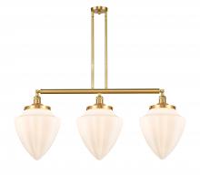 Innovations Lighting 213-SG-G661-12 - Bullet - 3 Light - 40 inch - Satin Gold - Stem Hung - Adjustable Island Light