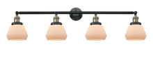 Innovations Lighting 215-BAB-G171 - Fulton - 4 Light - 43 inch - Black Antique Brass - Adjustable Bath Vanity Light
