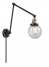 Innovations Lighting 238-BAB-G204-6 - Beacon - 1 Light - 6 inch - Black Antique Brass -Adjustable Swing Arm