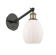 Innovations Lighting 317-1W-BAB-G81 - Eaton - 1 Light - 6 inch - Black Antique Brass - Adjustable Sconce
