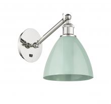 Innovations Lighting 317-1W-PN-MBD-75-SF - Plymouth - 1 Light - 8 inch - Polished Nickel - Adjustable Sconce