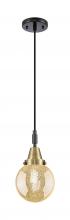 Innovations Lighting 447-1P-BAB-G208-6 - Beacon - 1 Light - 6 inch - Black Antique Brass - Mini Pendant