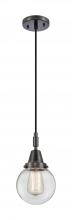 Innovations Lighting 447-1P-BK-G202-6 - Beacon - 1 Light - 6 inch - Matte Black - Mini Pendant