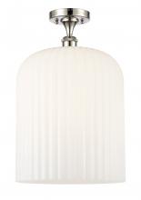 Innovations Lighting 516-1C-PN-G559-12GWH - Bridal Veil - 1 Light - 5 inch - Polished Nickel - Semi-Flush Mount