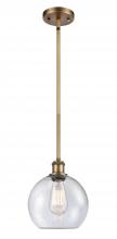 Innovations Lighting 516-1S-BB-G124-8 - Athens - 1 Light - 8 inch - Brushed Brass - Mini Pendant