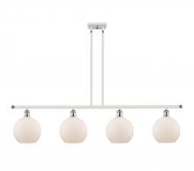 Innovations Lighting 516-4I-WPC-G121 - Athens - 4 Light - 48 inch - White Polished Chrome - Cord hung - Island Light
