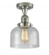 Innovations Lighting 517-1CH-PN-G74-LED - Bell - 1 Light - 8 inch - Polished Nickel - Semi-Flush Mount