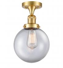 Innovations Lighting 517-1CH-SG-G202-8 - Beacon - 1 Light - 8 inch - Satin Gold - Semi-Flush Mount