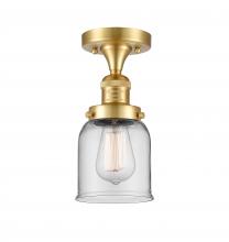Innovations Lighting 517-1CH-SG-G52 - Bell - 1 Light - 5 inch - Satin Gold - Semi-Flush Mount
