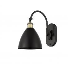 Innovations Lighting 518-1W-BAB-MBD-75-BK - Bristol - 1 Light - 8 inch - Black Antique Brass - Adjustable Swing Arm