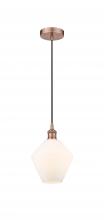 Innovations Lighting 616-1P-AC-G651-8 - Cindyrella - 1 Light - 8 inch - Antique Copper - Cord hung - Mini Pendant