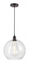 Innovations Lighting 616-1P-OB-G122-12 - Athens - 1 Light - 12 inch - Oil Rubbed Bronze - Cord hung - Mini Pendant