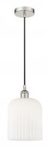 Innovations Lighting 616-1P-PN-G559-8GWH - Bridal Veil - 1 Light - 5 inch - Polished Nickel - Cord hung - Mini Pendant
