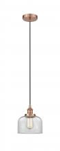 Innovations Lighting 616-1PH-AC-G72 - Bell - 1 Light - 8 inch - Antique Copper - Cord hung - Mini Pendant