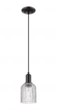 Innovations Lighting 716-1P-BK-G559-5CL - Bridal Veil - 1 Light - 6 inch - Matte Black - Cord hung - Mini Pendant