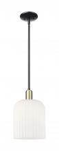 Innovations Lighting 716-1S-BAB-G559-8GWH - Bridal Veil - 1 Light - 8 inch - Black Antique Brass - Mini Pendant