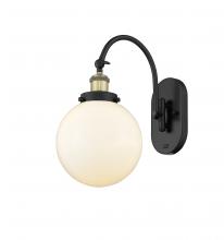 Innovations Lighting 918-1W-BAB-G201-8 - Beacon - 1 Light - 8 inch - Black Antique Brass - Adjustable Swing Arm
