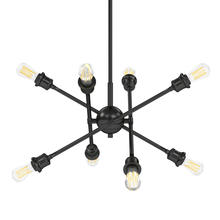 Golden 1945-8 BLK - Axel 8 Light Chandelier