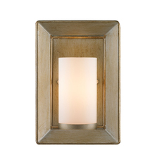 Golden 2073-1W WG - Smyth 1 Light Wall Sconce (White Gold & Opal Glass)