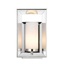 Golden 2074-BA1 CH - Smyth 1 Light Bath Vanity (Chrome & Opal Glass)