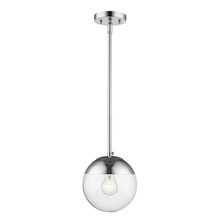 Golden 3219-S CH-CH - Dixon Small Pendant with Rod