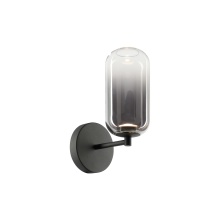 Matteo Lighting W37411MBSM - Refrax Matte Black Wall Sconce