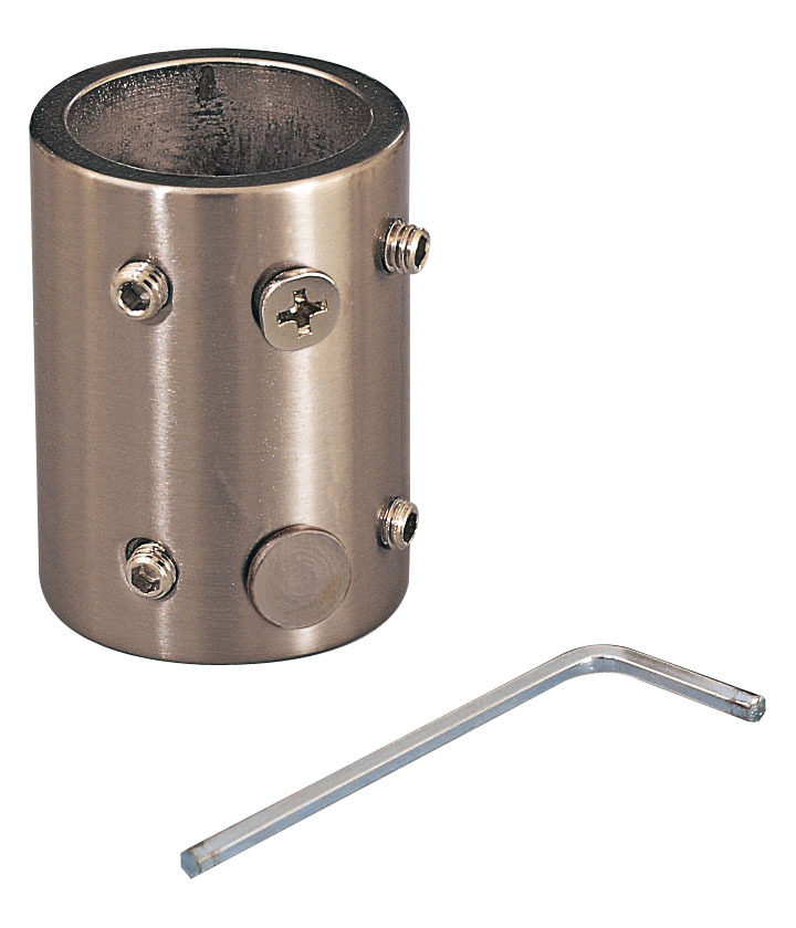 COUPLER IN STERLING AND GOLDEN WALNUT