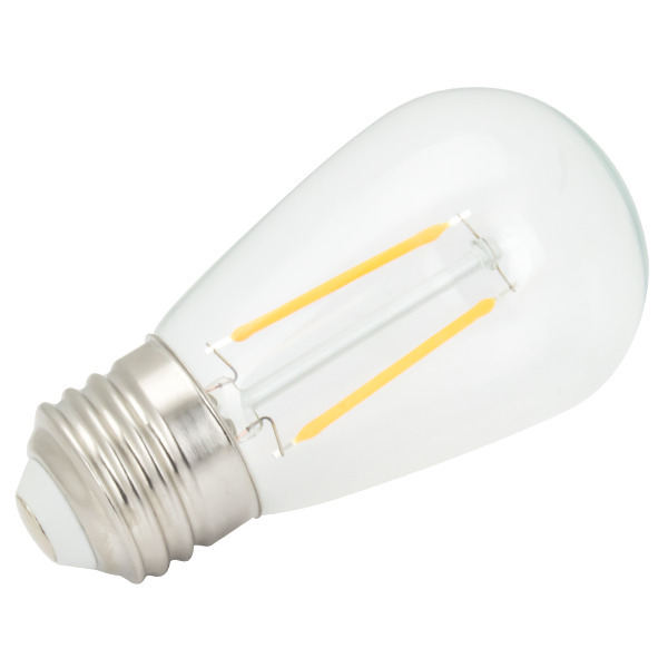 LED FILAMENT CLEAR PLASTIC BULB 120V