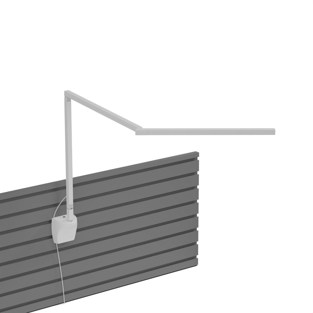 Z-Bar Mini Desk Lamp Gen 4 (Daylight White Light; Matte White) with Slatwall Mount