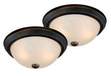 Vaxcel International C0022 - Twin Pack 15-in Flush Mount Ceiling Light Oil Rubbed Bronze