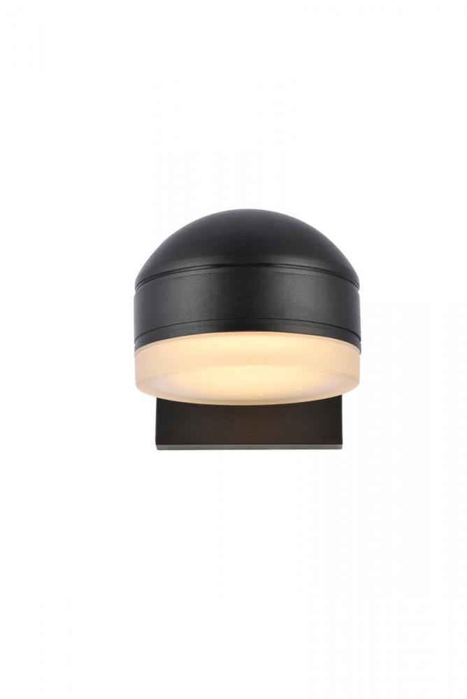 LED Wall Sconce D5''E6.5''H5.5'' Black