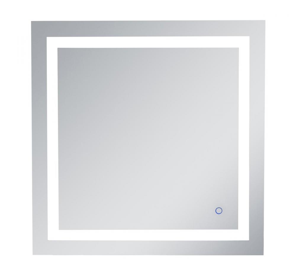 Helios 30in x 30in Hardwired LED mirror with touch sensor and color changing temperature