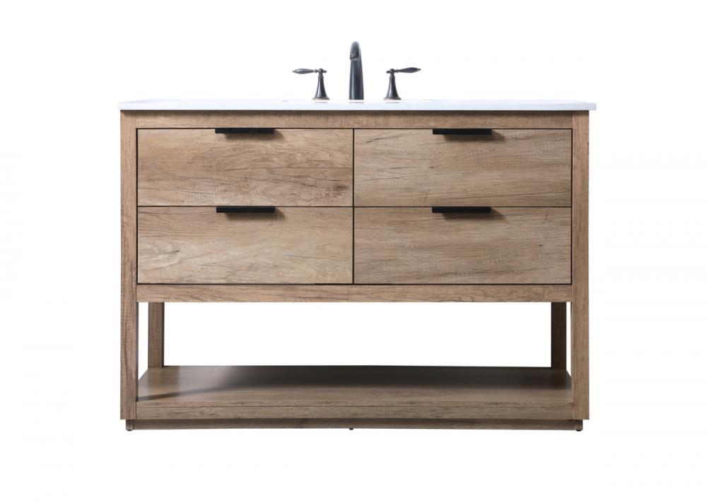 Vanity Cabinet 4Dw 48x22x34 Natural Oak
