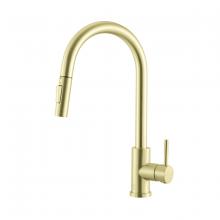 Elegant FAK-306BGD - Kitchen Faucet 4 17/64" × 1‘ 4-5/32"  × 10 23/64" brushed gold