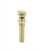 Elegant VDN100BGD - Pop-up drainer with overflow hole 2.6"x7.76"x2.6 Brushed Gold