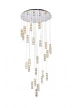 Elegant 3500D42C - Polaris 42 inch LED chandelier in chrome