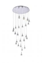 Elegant 3825D42C - Amherst 42 inch LED chandelier in chrome