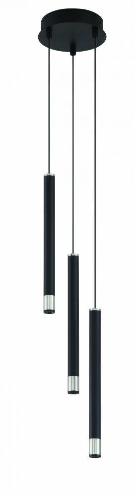 WAND - LED 3 LIGHT PAN PENDANT